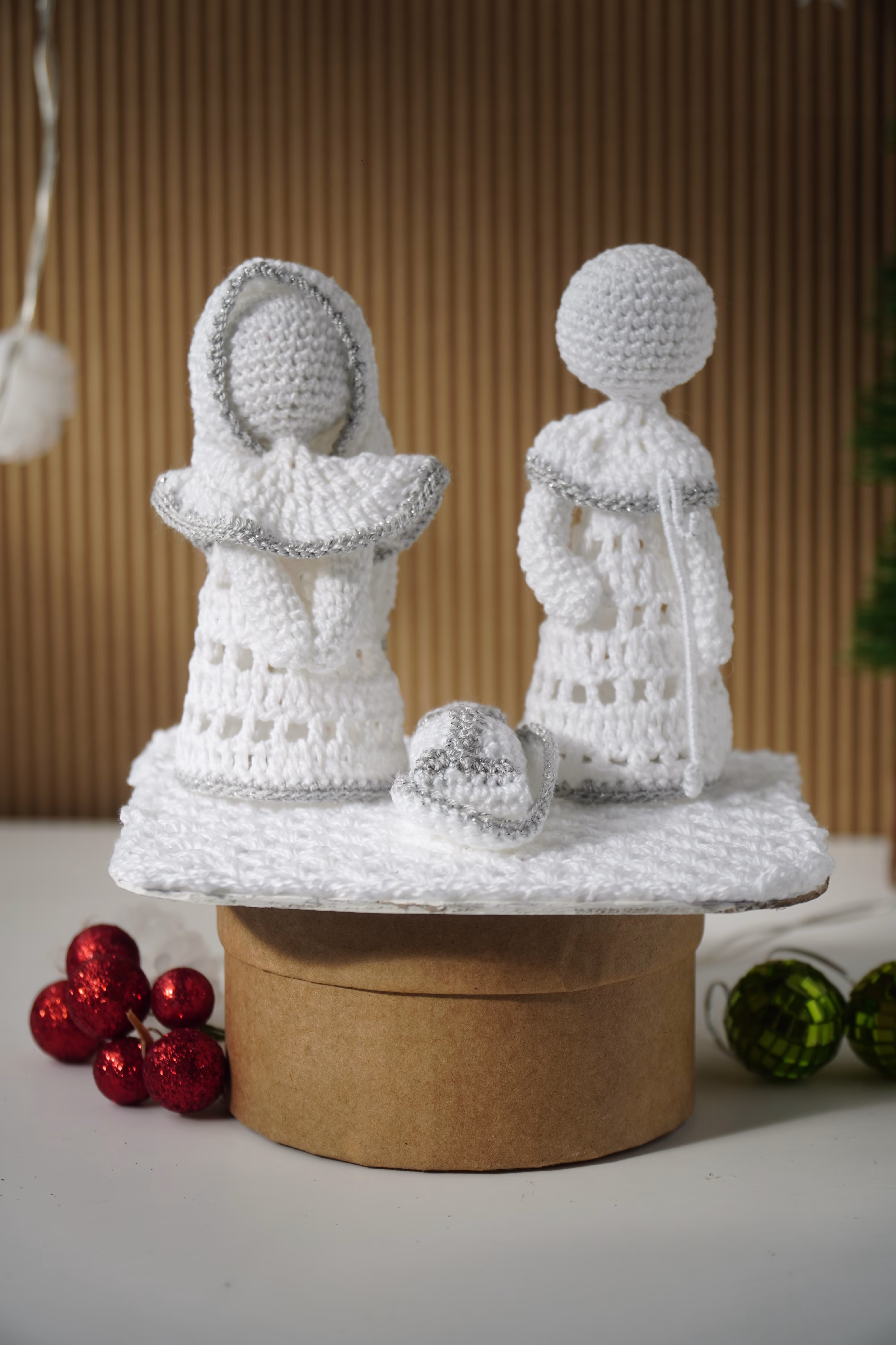 Pesebre Crochet - Manto de Nieve