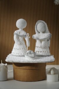Pesebre Crochet - Manto de Nieve