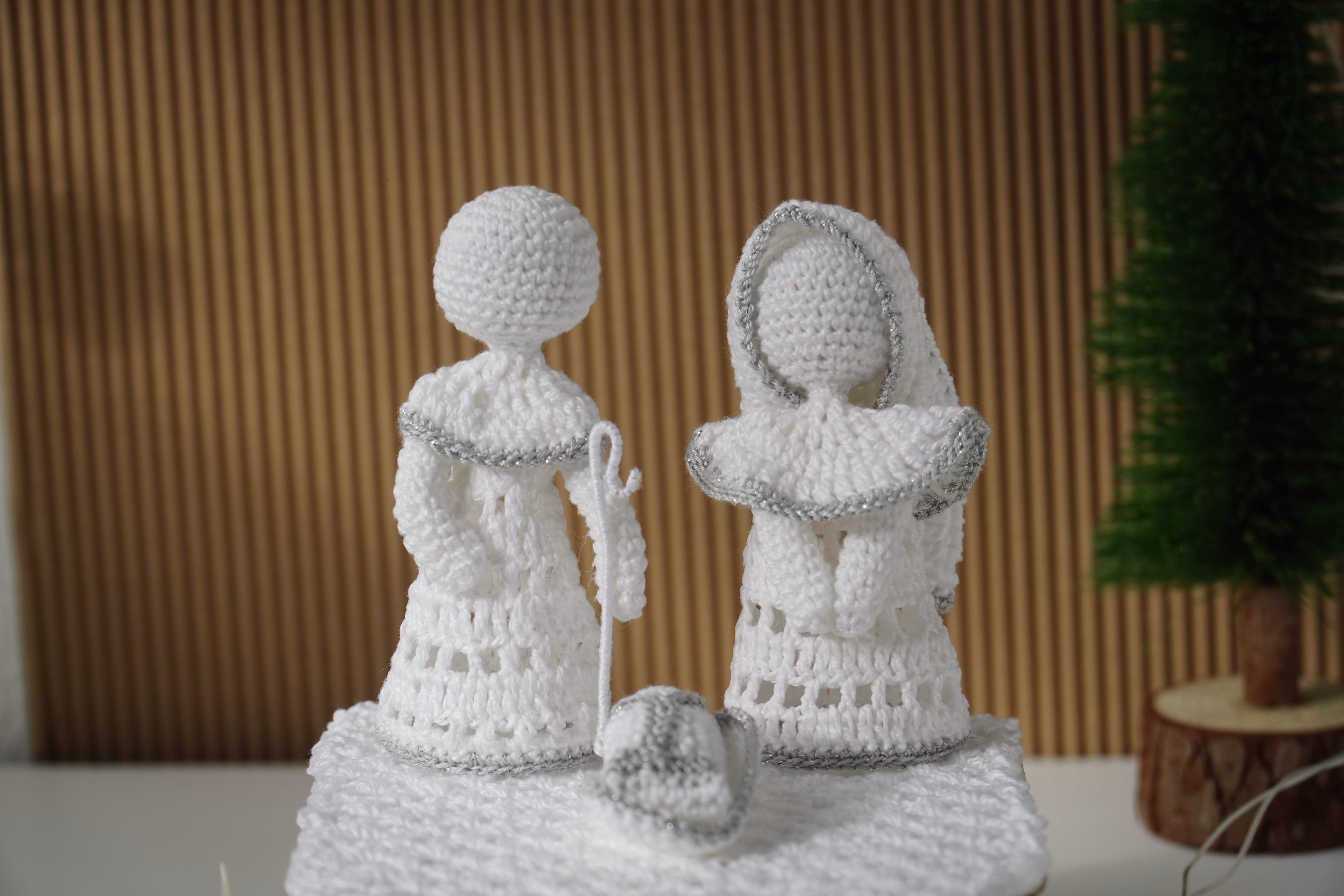 Pesebre Crochet - Manto de Nieve
