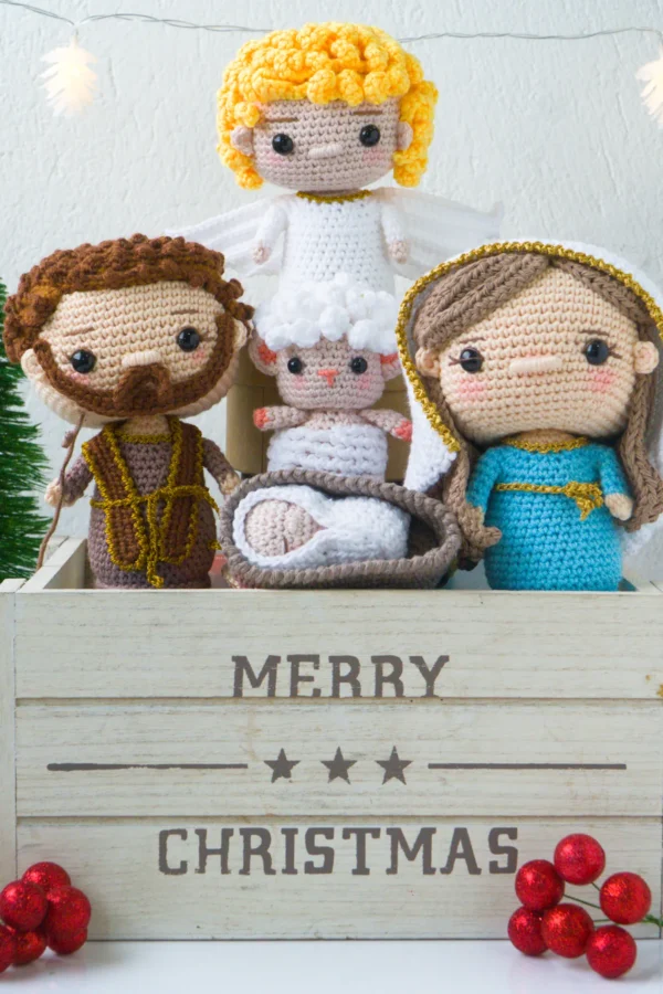 Pesebre Amigurumi Ángel Guardián