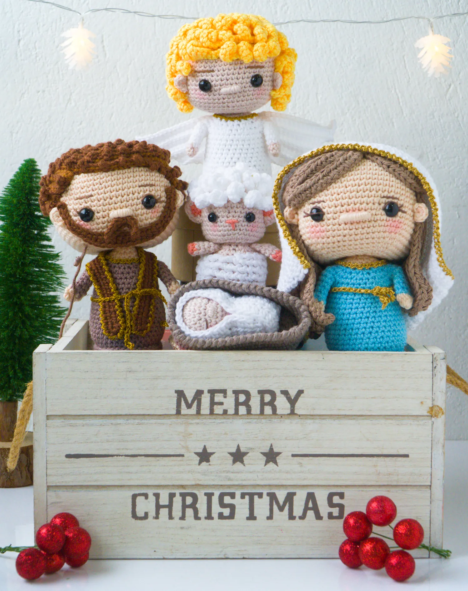 Pesebre Amigurumi Ángel Guardián